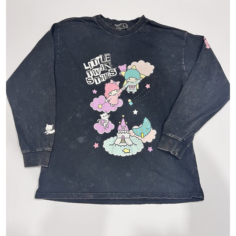 Hello Kitty Forever‎ 21 Little Twin Stars Sweatshirt SZ Small Star Girl, Whimsy
